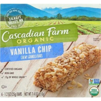 Cascadian Farm Organic Granola Bars, Cinnamon Apple, No Added Sugar 5-1.2  oz